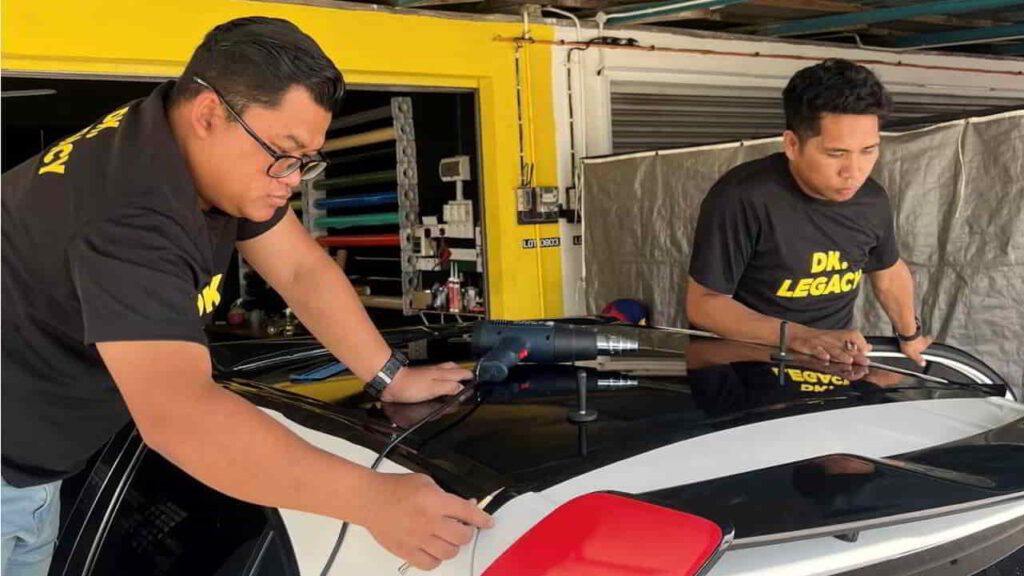 proses wrap kereta wira