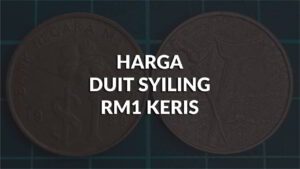 berapakah harga duit syiling rm1 keris terkini