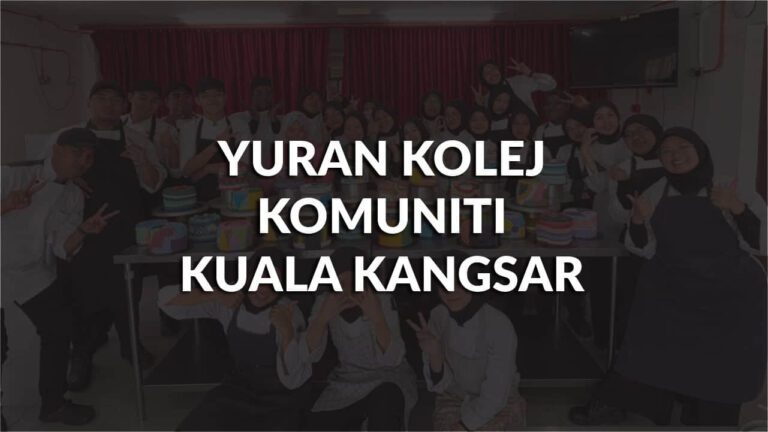 list yuran kolej komuniti kuala kangsar terkini di malaysia